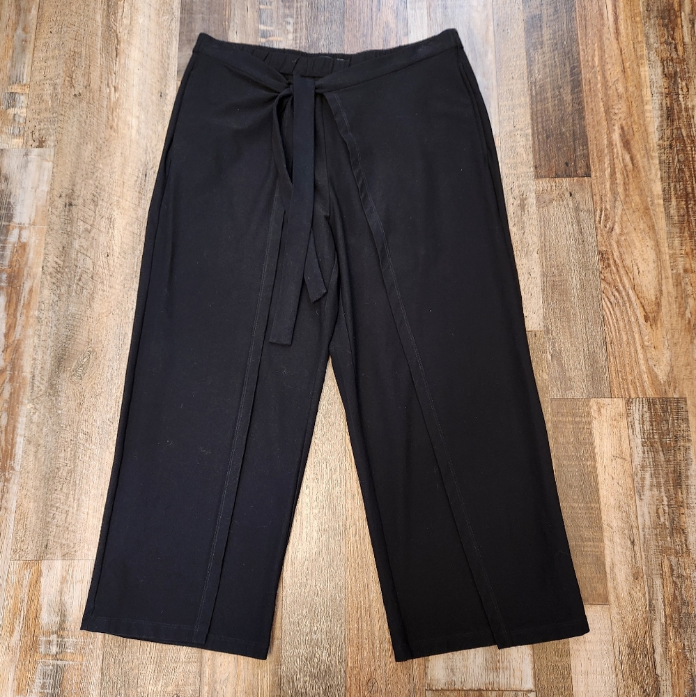 Eileen Fisher Women’s Crepe Tie Front Crop Pants
